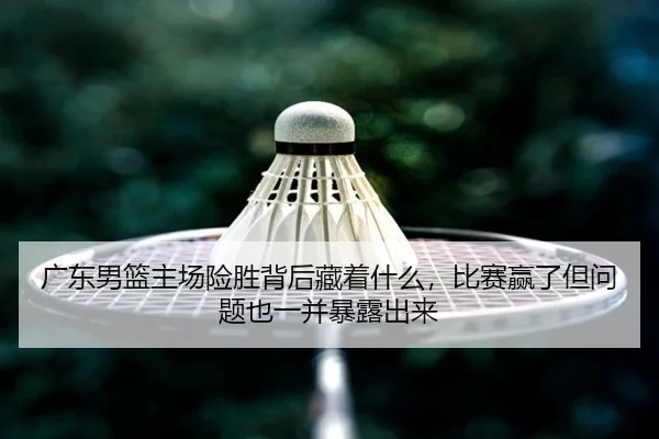 广东男篮主场险胜背后藏着什么，比赛赢了但问题也一并暴露出来（yaboyule）